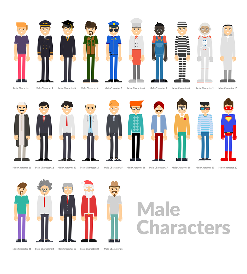 نام: Characters_Male.jpg نمایش: 122 اندازه: 447.1 کیلو بایت