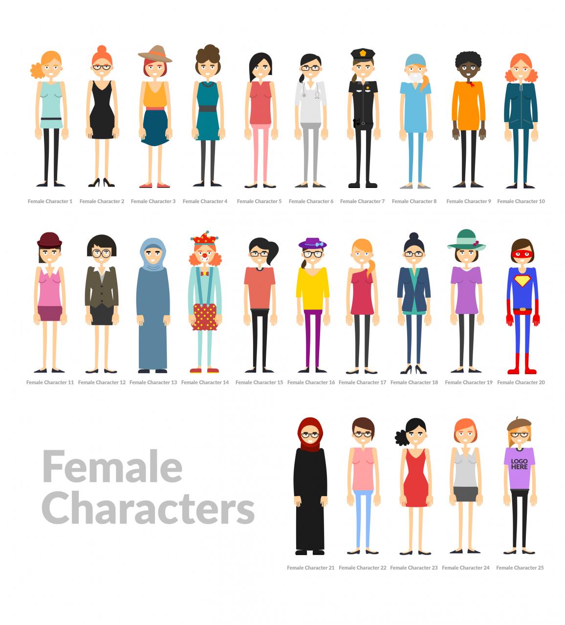 نام: Characters_Female.jpg نمایش: 116 اندازه: 123.2 کیلو بایت