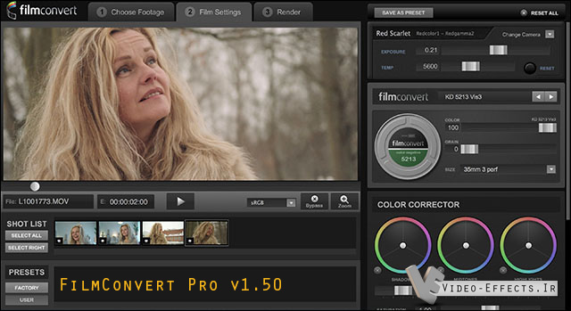 نام: FilmConvert Pro v1.50.jpg نمایش: 129 اندازه: 86.3 کیلو بایت