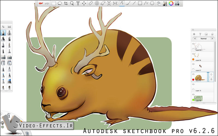 نام: Autodesk sketchbook pro v6.2.6.jpg نمایش: 151 اندازه: 125.8 کیلو بایت