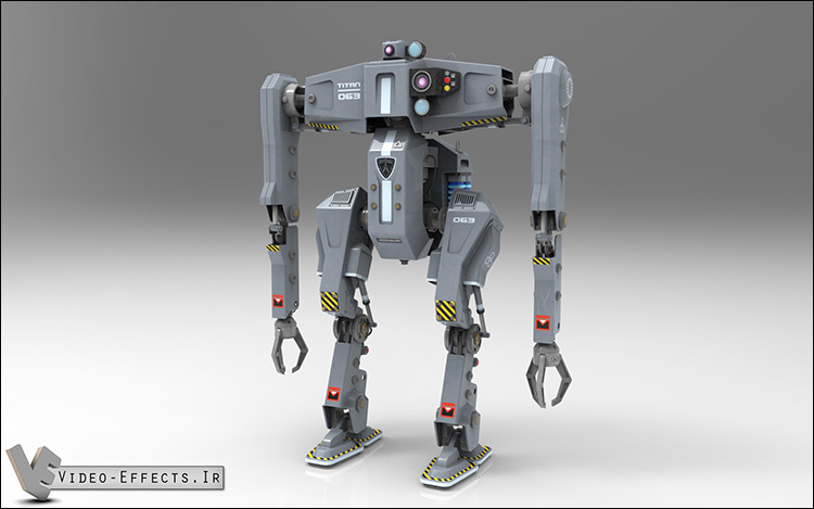 نام: Robot_Titan ( C4D. obj.file + Textures ).jpg نمایش: 461 اندازه: 73.6 کیلو بایت